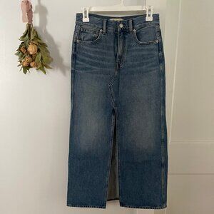 Madewell Rilee Denim Midi Skirt